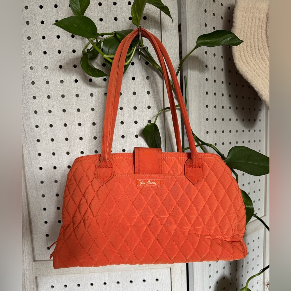 Vera Bradley Orange Quilted Shoulder Bag